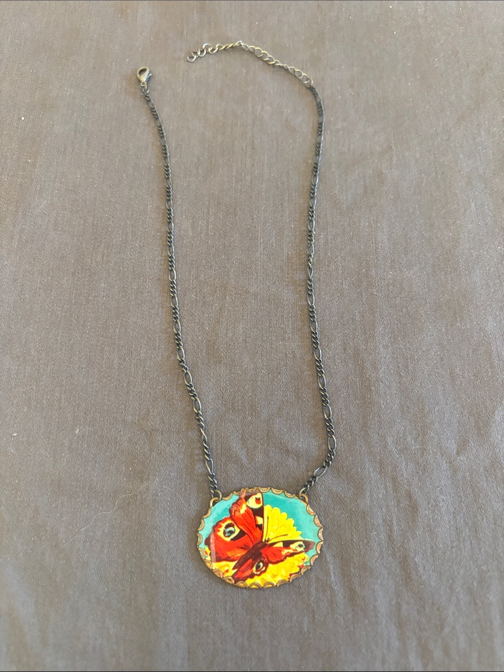 Butterfly pendant necklace